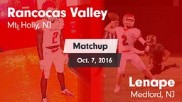 Matchup: Rancocas Valley vs. Lenape  2016