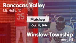 Matchup: Rancocas Valley vs. Winslow Township  2016