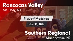 Matchup: Rancocas Valley vs. Southern Regional  2016