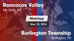 Matchup: Rancocas Valley vs. Burlington Township  2016