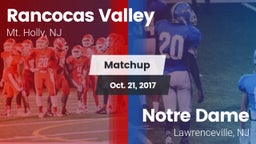 Matchup: Rancocas Valley vs. Notre Dame  2017