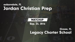 Matchup: Jordan Christian Pre vs. Legacy Charter School 2016