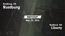 Matchup: Rustburg  vs. Liberty  2016