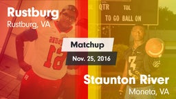 Matchup: Rustburg  vs. Staunton River  2016