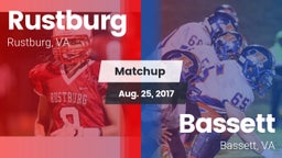 Matchup: Rustburg  vs. Bassett  2017