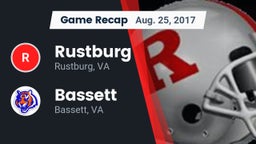 Recap: Rustburg  vs. Bassett  2017