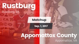 Matchup: Rustburg  vs. Appomattox County  2017