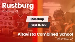 Matchup: Rustburg  vs. Altavista Combined School  2017