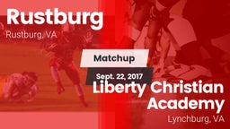Matchup: Rustburg  vs. Liberty Christian Academy 2017