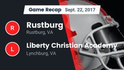 Recap: Rustburg  vs. Liberty Christian Academy 2017