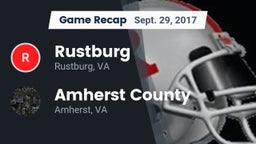 Recap: Rustburg  vs. Amherst County  2017