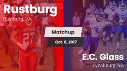 Matchup: Rustburg  vs. E.C. Glass  2017