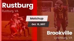 Matchup: Rustburg  vs. Brookville  2017
