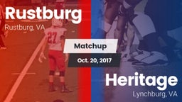Matchup: Rustburg  vs. Heritage  2017