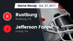 Recap: Rustburg  vs. Jefferson Forest  2017