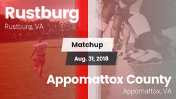 Matchup: Rustburg  vs. Appomattox County  2018