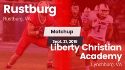 Matchup: Rustburg  vs. Liberty Christian Academy 2018