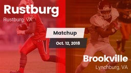 Matchup: Rustburg  vs. Brookville  2018