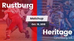 Matchup: Rustburg  vs. Heritage  2018
