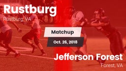 Matchup: Rustburg  vs. Jefferson Forest  2018