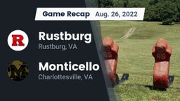 Recap: Rustburg  vs. Monticello  2022