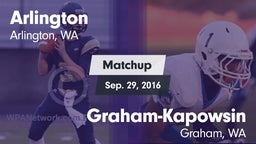 Matchup: Arlington High vs. Graham-Kapowsin  2016