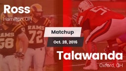 Matchup: Ross  vs. Talawanda  2016