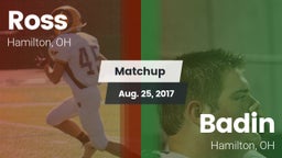 Matchup: Ross  vs. Badin  2017