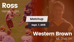 Matchup: Ross  vs. Western Brown  2018