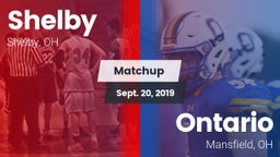 Matchup: Shelby  vs. Ontario  2019