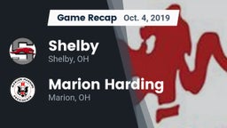 Recap: Shelby  vs. Marion Harding  2019
