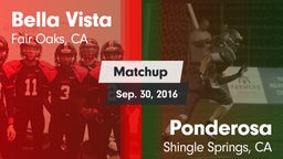 Matchup: Bella Vista High vs. Ponderosa  2016