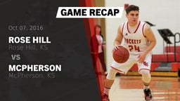 Recap: Rose Hill  vs. McPherson  2016