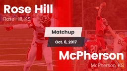 Matchup: Rose Hill High vs. McPherson  2017