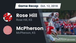 Recap: Rose Hill  vs. McPherson  2018