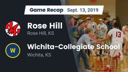 Recap: Rose Hill  vs. Wichita-Collegiate School  2019