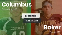 Matchup: Columbus  vs. Baker  2018