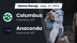 Recap: Columbus  vs. Anaconda  2019
