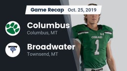 Recap: Columbus  vs. Broadwater  2019