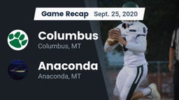Recap: Columbus  vs. Anaconda  2020