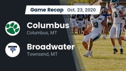 Recap: Columbus  vs. Broadwater  2020