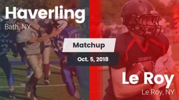 Matchup: Haverling High Schoo vs. Le Roy  2018