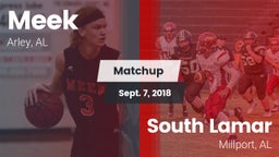 Matchup: Meek  vs. South Lamar  2018