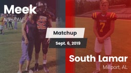 Matchup: Meek  vs. South Lamar  2019