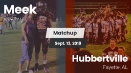 Matchup: Meek  vs. Hubbertville  2019