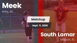 Matchup: Meek  vs. South Lamar  2020