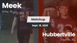 Matchup: Meek  vs. Hubbertville  2020