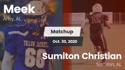 Matchup: Meek  vs. Sumiton Christian  2020