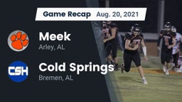 Recap: Meek  vs. Cold Springs  2021