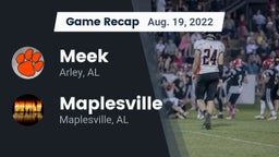 Recap: Meek  vs. Maplesville  2022